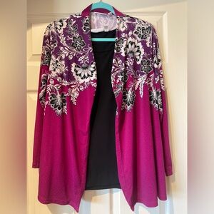Susan Graver tank and cardigan set